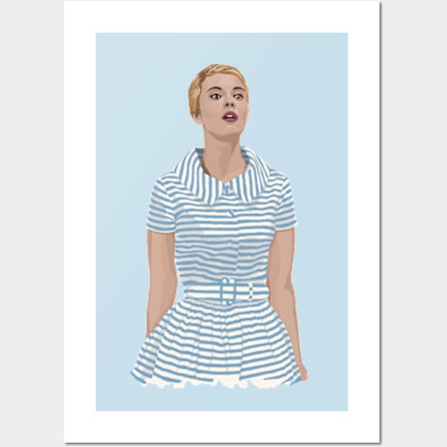 Jean Seberg - Breathless Wall Art by chrisayerscreative